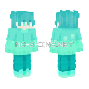 Glowing Sea Girl Minecraft skin