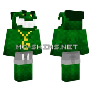 Goatttandrippyyyfartlizard Green Suit Minecraft skin