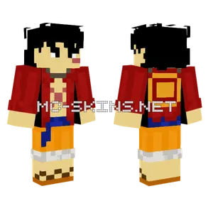 Goaty D Luffy Minecraft skin