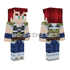 Gogeta Bardock Minecraft skin