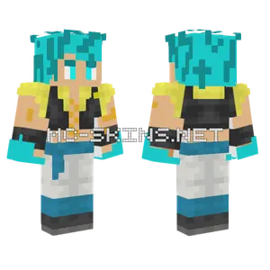 Gogeta Blue Minecraft skin