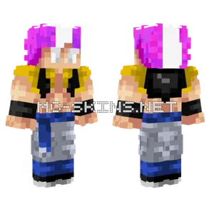 Gogeta Ultra Instinct Ego Minecraft skin