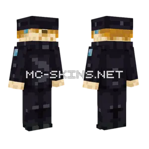 Gojo Pufferfish Masked Slim Minecraft skin
