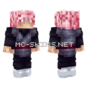Goku Black SSJ Rose Minecraft skin