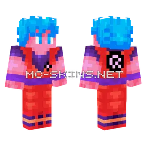 Goku Blue Kaioken Minecraft skin