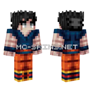 Goku Orange Gi Minecraft skin