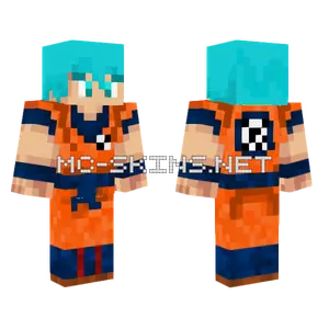 Goku SSJ Blue Minecraft skin