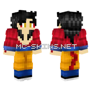 Goku SSJ4 Minecraft skin