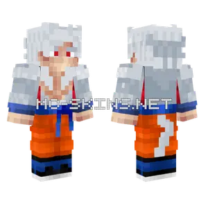 Goku SSJ5 White Minecraft skin