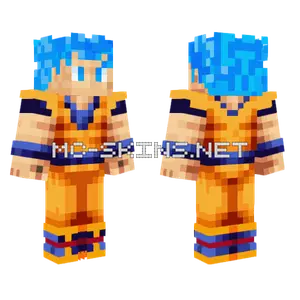 Goku Super Saiyan Blue Minecraft skin