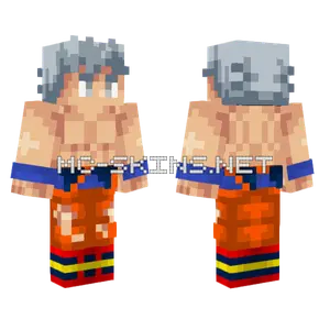 Goku UI White Hair Minecraft skin