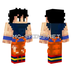 Goku Undershirt Minecraft skin