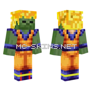 Goku Zombie Manucraft Minecraft skin