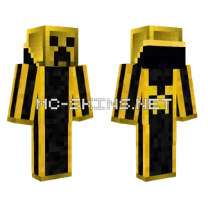 Gold Creeper Hoodie Minecraft skin
