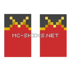 Gold Crowned Scarlet cape, outside and lining