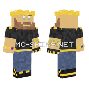 Gold King Viking Minecraft skin