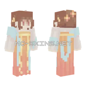 Gold Koi Girl Minecraft skin