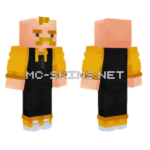 Gold Stache Minecraft skin