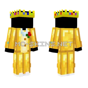 Gold Tuxedo Template Minecraft skin