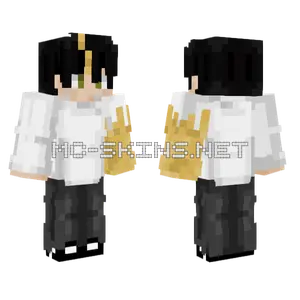 Golden Arm Teen Minecraft skin
