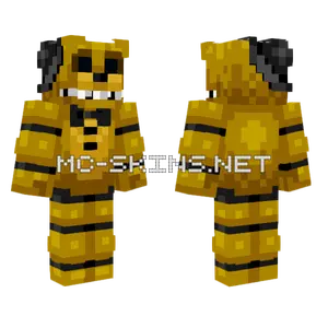 Golden Freddy Minecraft skin