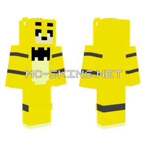 Golden Freddy Minecraft skin