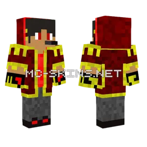 Golden Gamer Hoody Minecraft skin