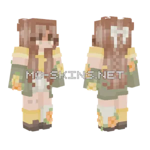 Golden Garden Girl Minecraft skin