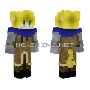 Golden Haired Warrior Minecraft skin