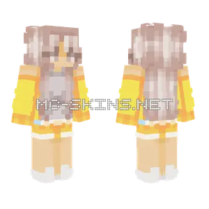 Golden Hour Hair Shading Minecraft skin