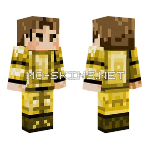 Golden Knight Armor Minecraft skin