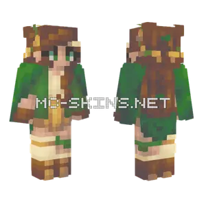 Golden Leaves Girl Minecraft skin