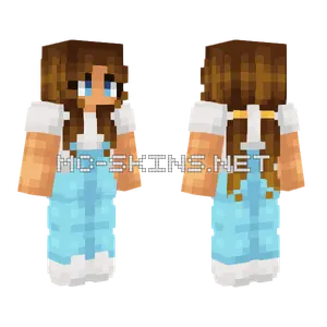 Golden Pigtail Farmer Girl Minecraft skin