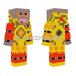 Golden Pretzel Bot Minecraft skin
