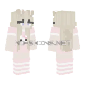 Golden Pup Girl Minecraft skin
