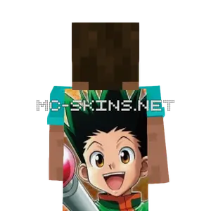 Gon Freecss cape, outside and lining