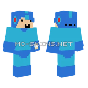 Goofy Megaman Minecraft skin