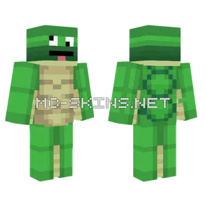 Goofy Turtle Skin Minecraft skin