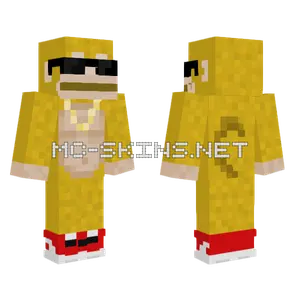 Gorilla Giallo Minecraft skin