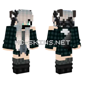 Goth Girl Outfit Minecraft skin
