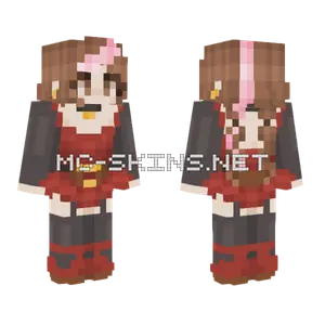 Gothic Brown Girl Base Minecraft skin