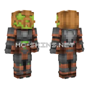 Gourdian Knight Armor Halloween Minecraft skin