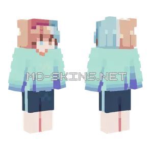 Gradient Hoodie Boy Minecraft skin
