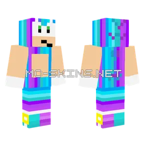 Gradient Sonic Minecraft skin