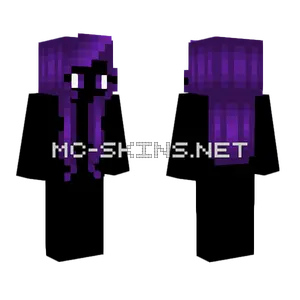 Grape Juice Purple Hairbangs Minecraft skin