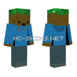 Grass Hoodie Guy Minecraft skin