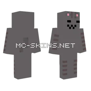 Gray Cat Robot Minecraft skin
