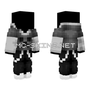 Gray Creeper Hood Outfit Minecraft skin