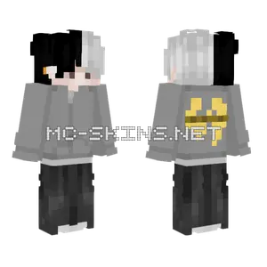 Gray Old Classic Wu Tang Minecraft skin