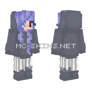 Gray Pants Girl Minecraft skin